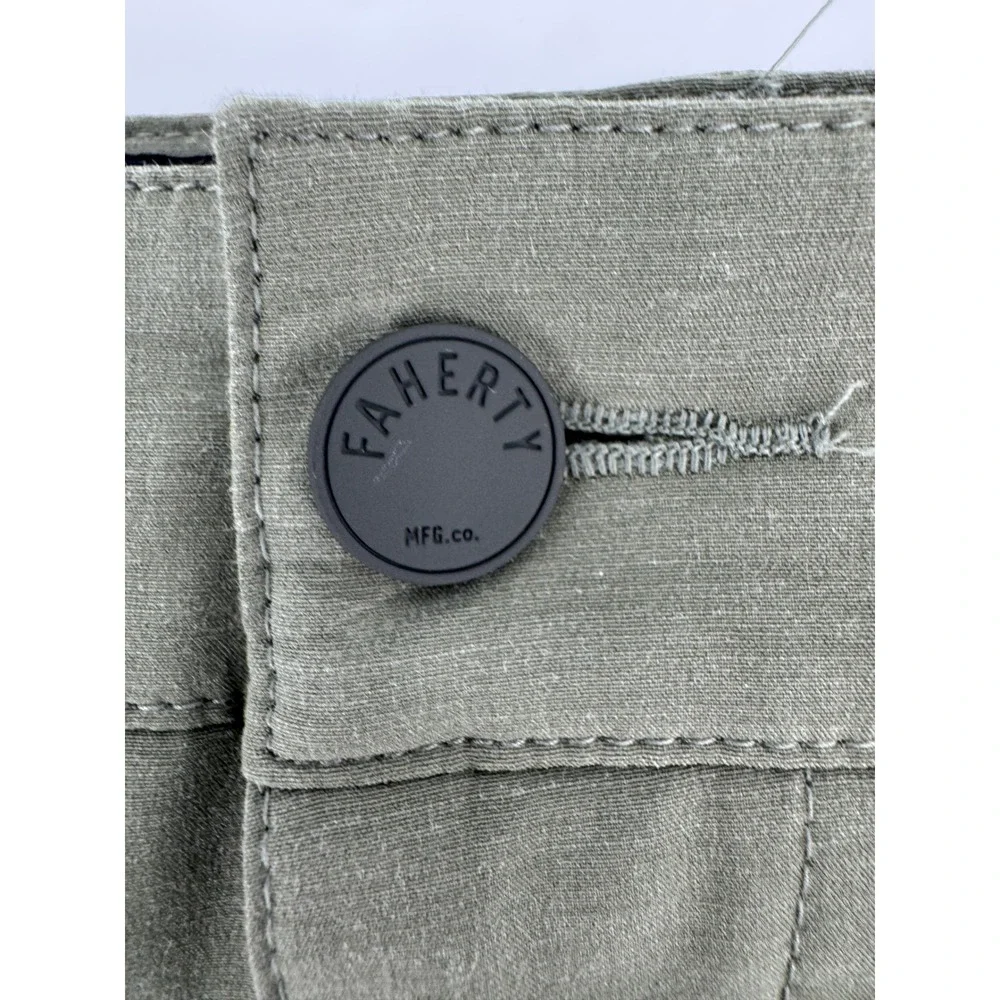 Faherty All Day Shorts Mens 36 Olive Green 7